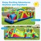 Inflatable Obstacle Course Bounce House with Dual Slides and Tunnels without Blower